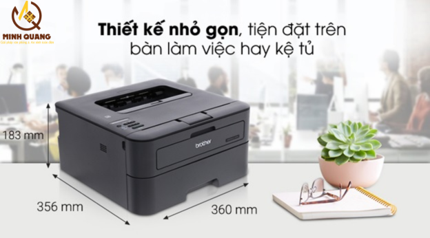 Máy in Brother 2366DW chính hãng, in 2 mặt tự động, kết nối WiFi, tốc độ cao, thiết kế nhỏ gọn cho văn phòng và cá nhân.