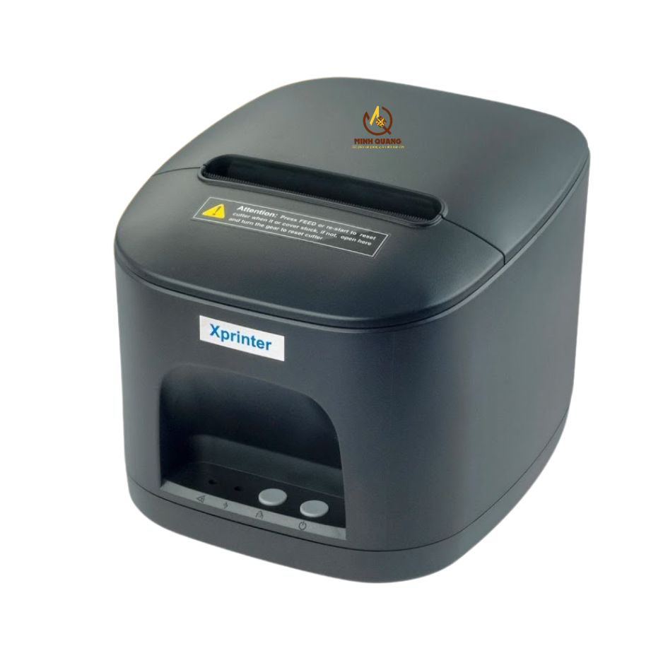 Máy in nhiệt XPrinter XP-Q80BS khổ giấy 80mm, in hóa đơn nhanh, phù hợp cho quán cà phê, nhà hàng và cửa hàng bán lẻ.