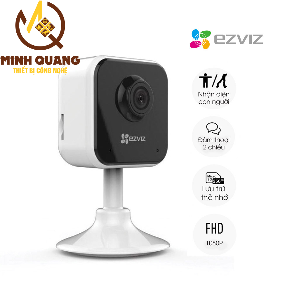 Camera Wifi EZVIZ H1C 2MP chính hãng, độ phân giải Full HD 1080p, hồng ngoại ban đêm, kết nối Wi-Fi, đàm thoại 2 chiều.