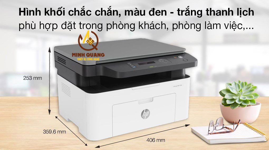 Máy in HP LaserJet MFP 135a chính hãng, máy in đa năng in – scan – copy tốc độ cao, phù hợp văn phòng nhỏ.