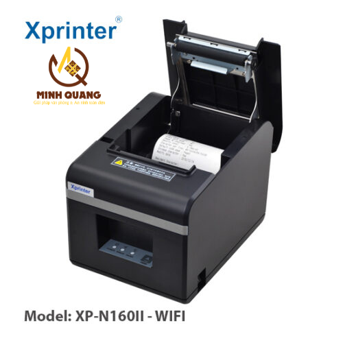 Máy in bill k80 Xprinter XP-N160II in nhiệt nhanh, rõ nét cho cửa hàng, siêu thị, quán ăn