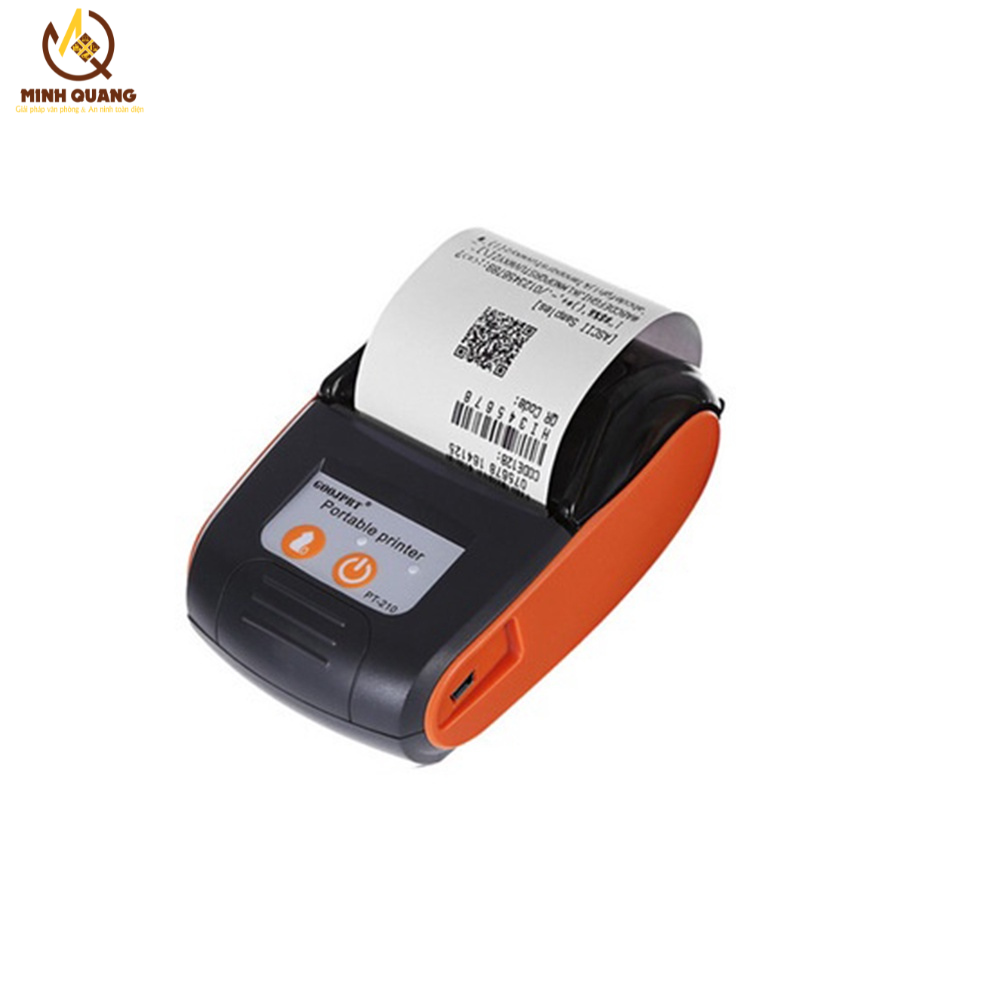 Máy in nhiệt không dây mini 58MM Pt210 in hóa đơn nhanh, kết nối Bluetooth, thiết kế nhỏ gọn, giá tốt Shopee