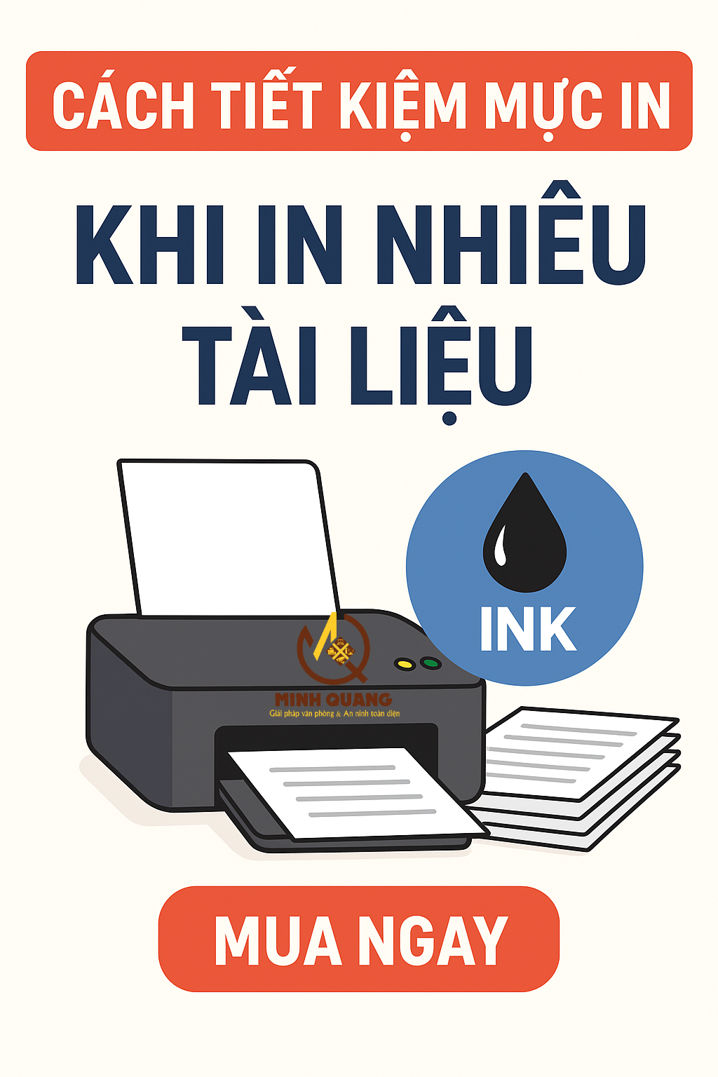 cách tiết kiệm mực in khi in nhiều tài liệu cho văn phòng