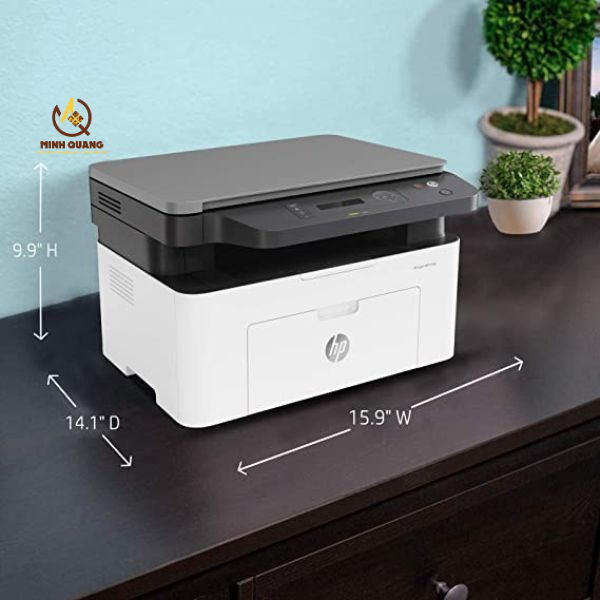 Máy in HP LaserJet 136a đa năng – In, scan, copy tiện lợi, thiết kế nhỏ gọn, phù hợp văn phòng và sinh viên.