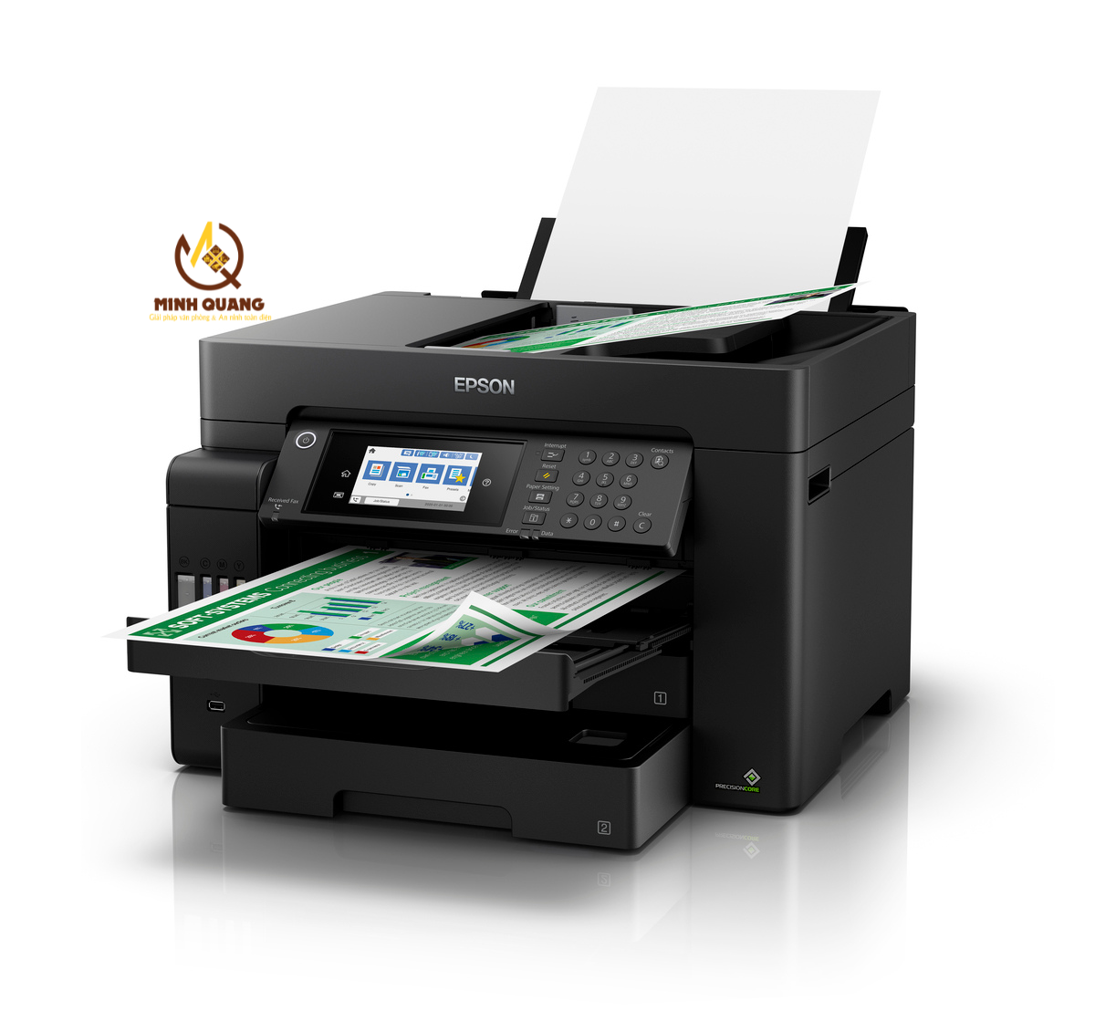 Máy in màu Epson L15150 chính hãng – in khổ A3, tiết kiệm mực, kết nối Wi-Fi thông minh.