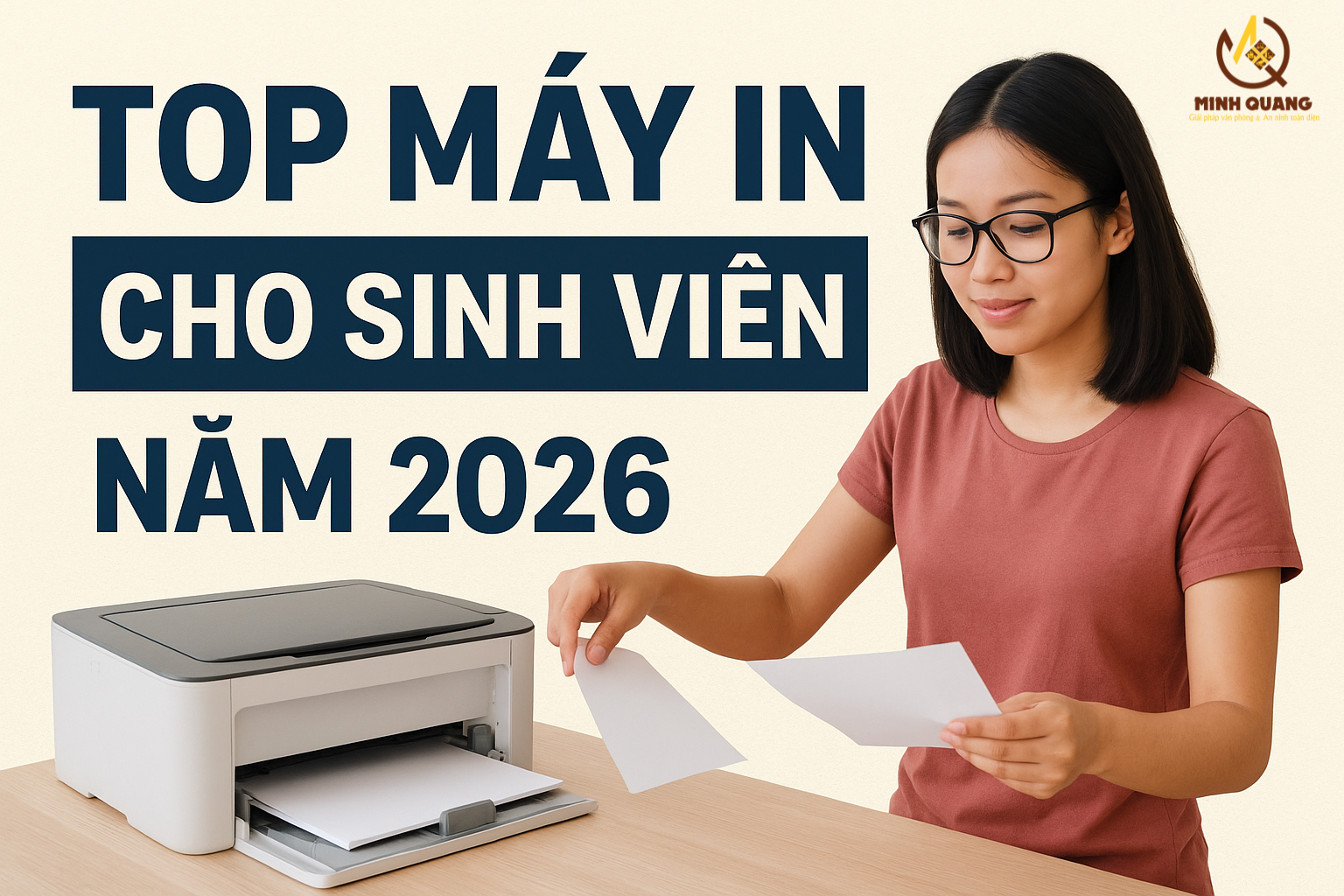 Kinh nghiệm chọn máy in cho sinh viên năm 2026 – Top máy in giá rẻ, in WiFi tiện lợi.