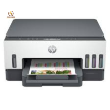 Máy in phun màu HP Smart Tank 720 với bình mực lớn, hỗ trợ in không dây từ điện thoại, phù hợp gia đình và văn phòng nhỏ.