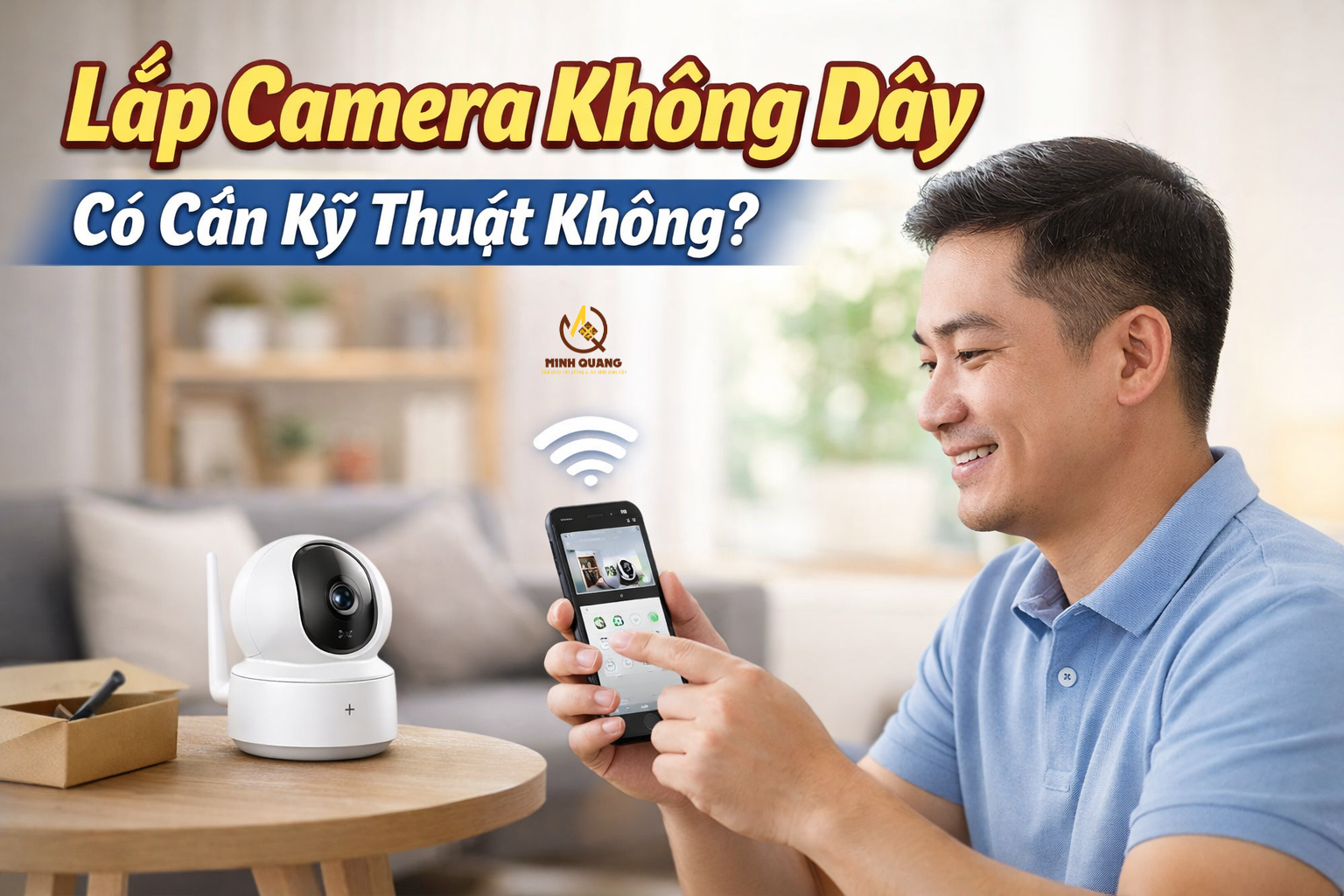 lắp camera không dây có cần kỹ thuật không – hướng dẫn tự lắp camera wifi tại nhà