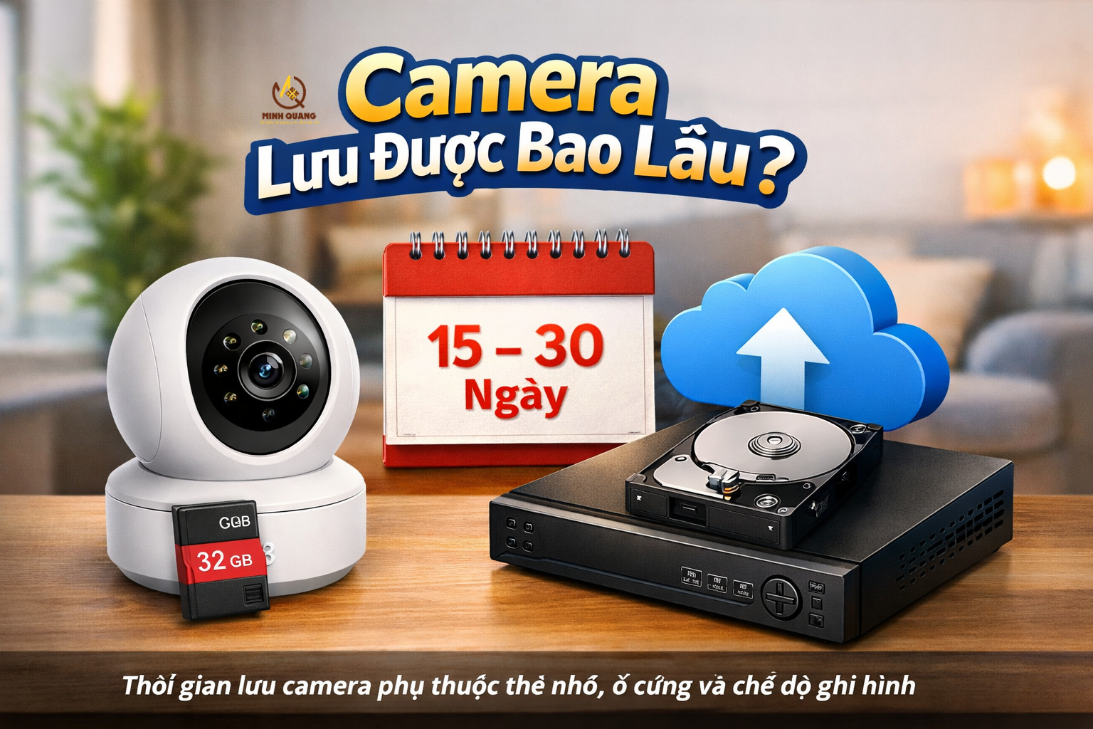 Camera ghi hình bao lâu và lưu trữ ở đâu cho gia đình.