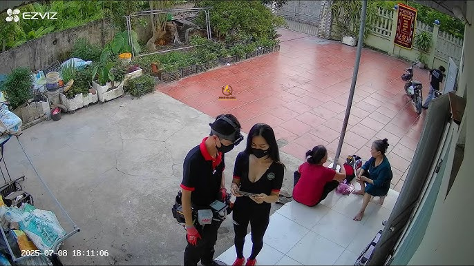 Hình ảnh camera Ezviz H6C Pro thu được với độ phân giải 2K sắc nét, quan sát rõ người và vật thể cả ngày lẫn đêm.