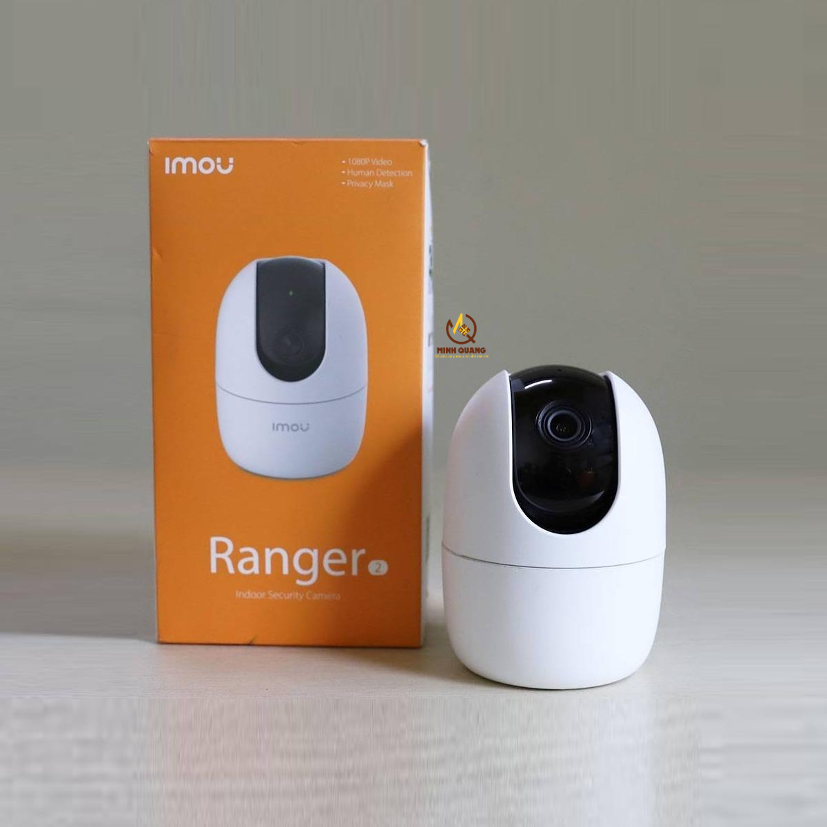 Camera Imou Ranger 2 quay quét 360 độ, hình ảnh Full HD sắc nét, đàm thoại hai chiều, phát hiện người thông minh, phù hợp giám sát gia đình và cửa hàng.